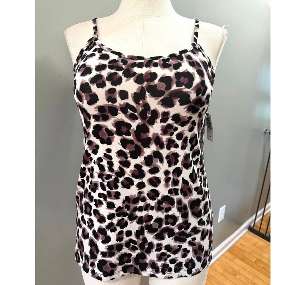 Torrid 2 (2X 18/20) Leopard Animal Print Stretchy Fitted Foxy Cami Tank Top New‎